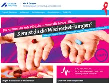 Tablet Screenshot of hiv-drogen.de